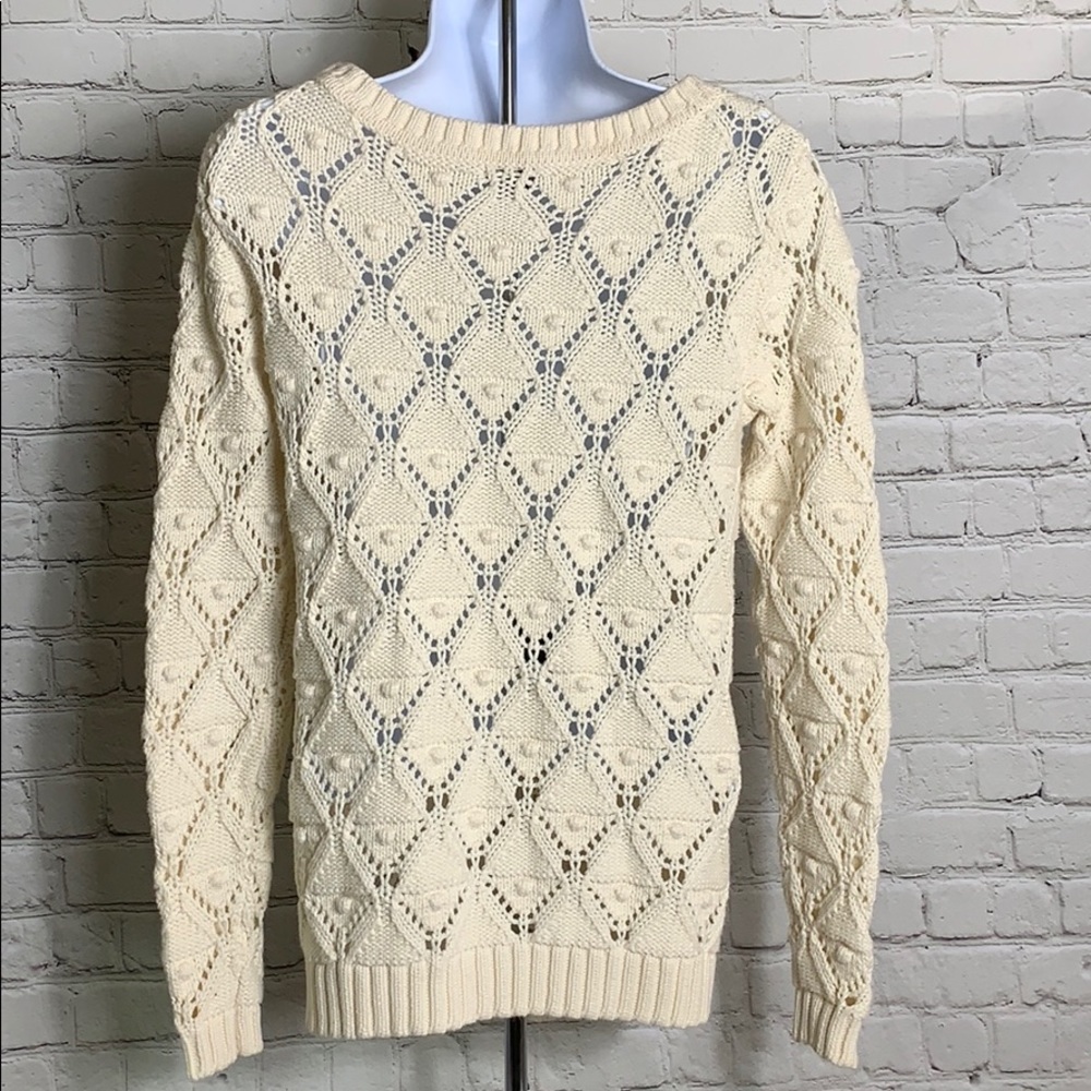 Tommy Hilfiger Women’s Sweater Cream Small - Picture 2 of 4